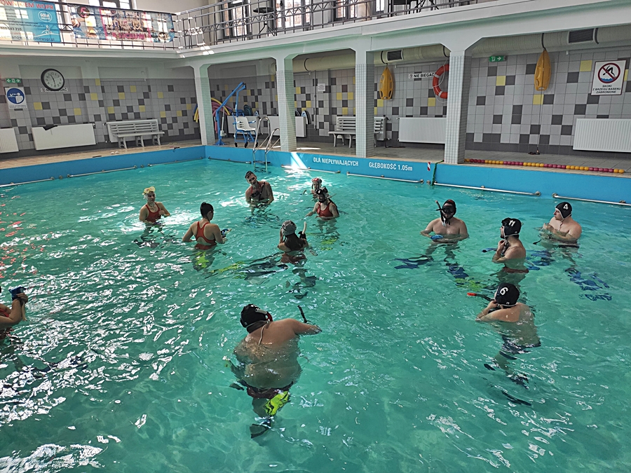 Hokej pod wodą Walenie Siemianowice Śląskie Trening 23 III 2024